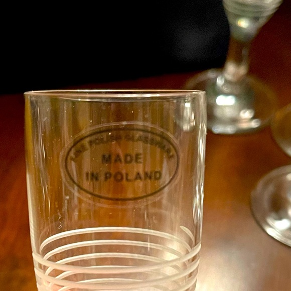 SALE Fine Polish Glassware Set of 6 - Picture 5 of 7